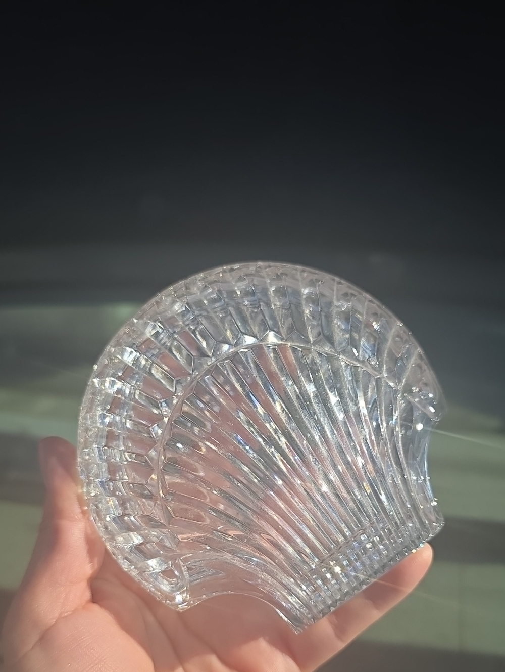 Clear Glass Shell Dish